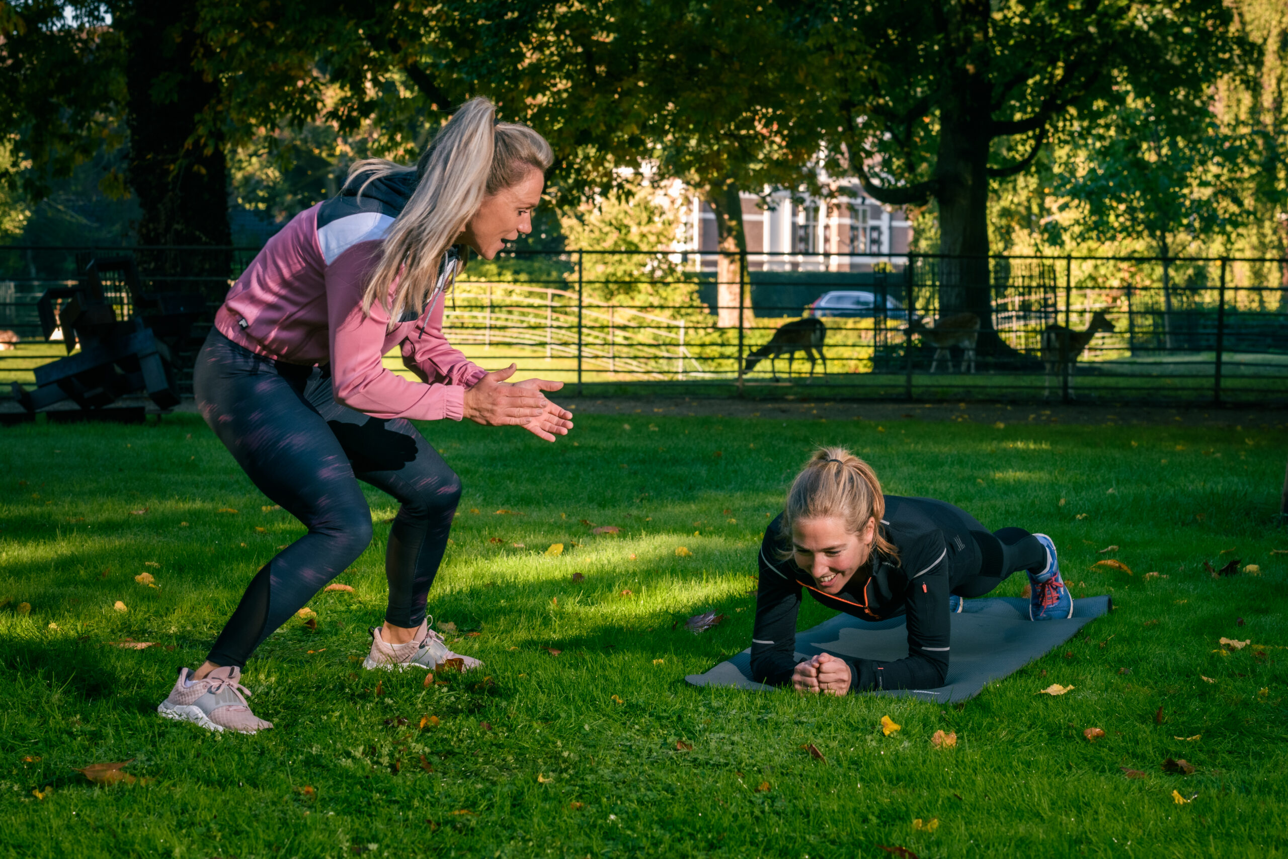 Personal training voor vrouwen in Dordrecht in een park