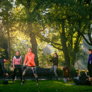 Sporten in de buitenlucht tijdens bootcamp